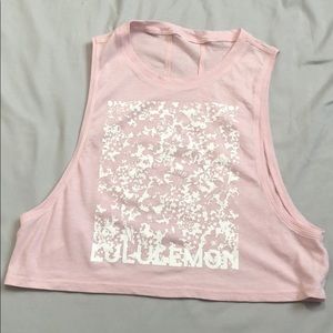 Lululemon Pink Tank Top Crop